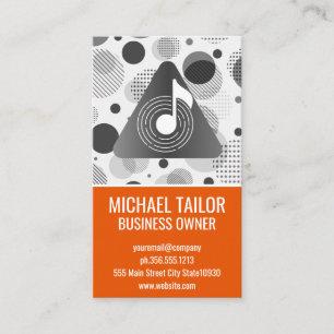 Musik Vinyl   Sound Note Visitenkarte