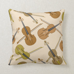 Musik-Violinen-Instrument-dekoratives Wurfs-Kissen Kissen