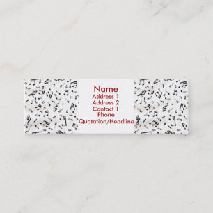 Musik-Visitenkarte Mini Visitenkarte