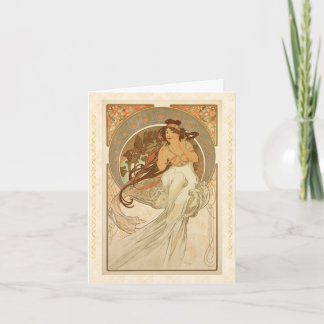 Musik von Alphonse Mucha, Alles Gute zum Geburtsta Karte