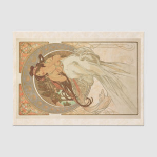 Musik von Alphonse Mucha, Decoupage Seidenpapier