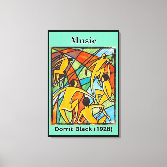 Musik von Dorrit Black (1928) Leinwanddruck (Vorderseite)