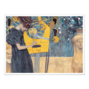 Musik von Gustav Klimt Fotodruck