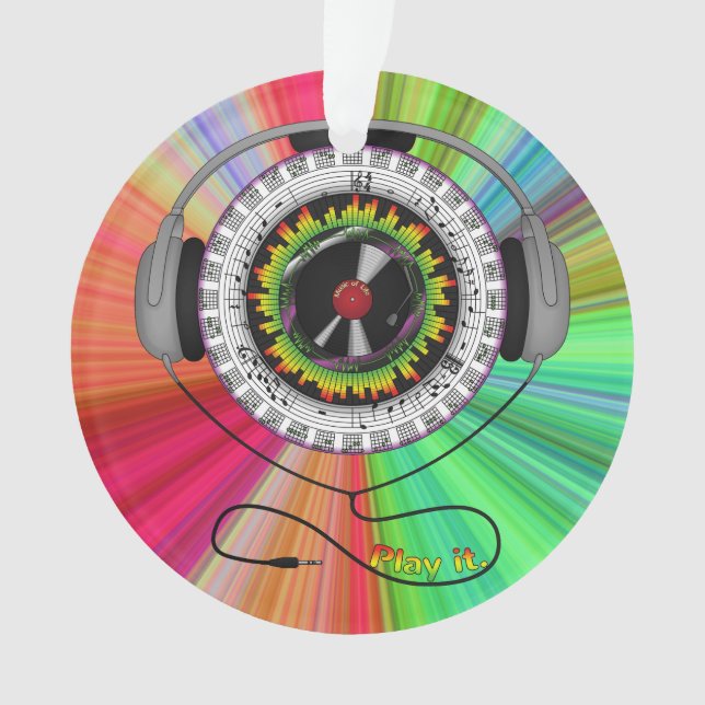 Musik von Life Acrylic Ornament (Vorderseite)