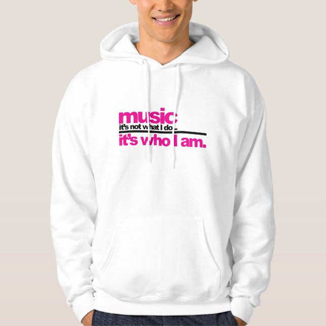 Musik - wer ich bin hoodie (Vorderseite)
