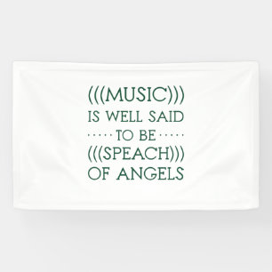 Musik wird gut als Engel bezeichnet Banner
