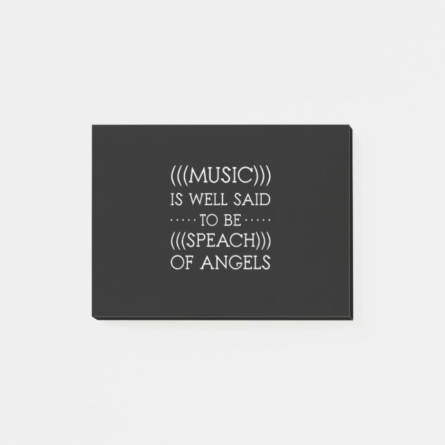 Musik wird gut als Engel bezeichnet Post-it Klebezettel (Vorderseite)