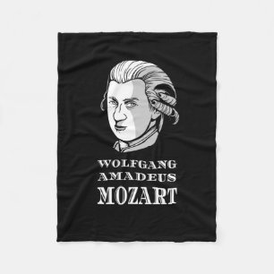 Musik - Wolfgang Amadeus Mozart Portrait Fleecedecke