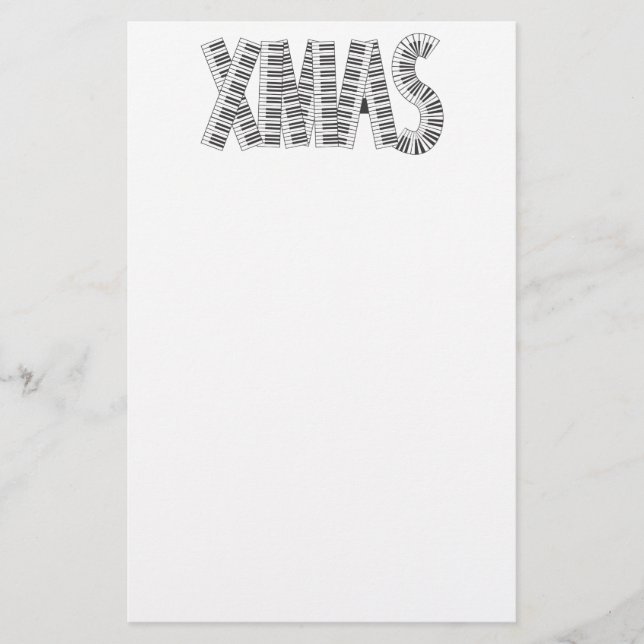 MUSIK XMAS BRIEFPAPIER (Vorderseite)