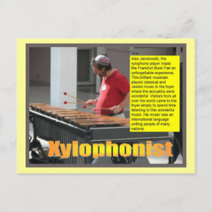 Musik, Xylophonist Postkarte