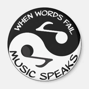Musik Yin Yang Magnet