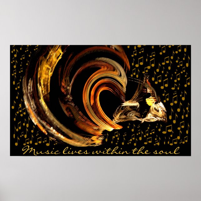 Musik zu meinem Soul_Poster_von Elenne Boothe Poster (Vorne)