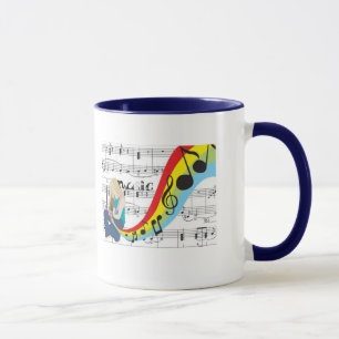 Musikalisch Anmerkungen Farben Tasse