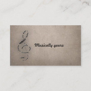 musikalisch Ihr Visitenkarte