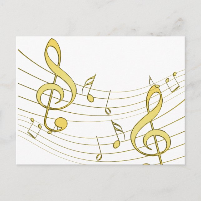 musikalisch postkarte (Vorderseite)