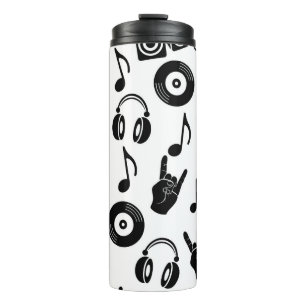 Musikalische Accessoires: monochromes Vintage-Must Thermosbecher