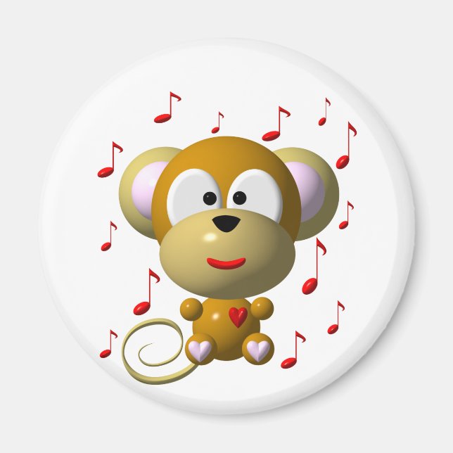 Musikalische Affe Magnet (Vorne)