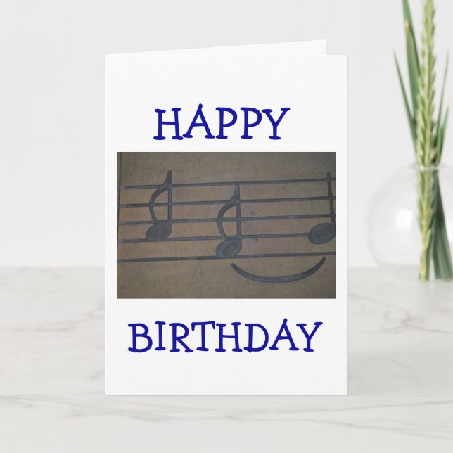 musikalische Anmerkungen Karte (Vorderseite)