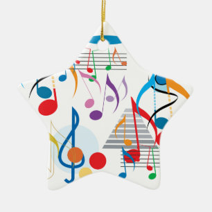 Musikalische Anmerkungen Keramikornament