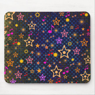 Musikalische Anmerkungen und Sterne: Mousepad