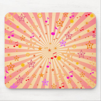 Musikalische Anmerkungen und Sterne: Mousepad