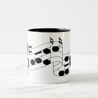 musikalische Anmerkungen Zweifarbige Tasse
