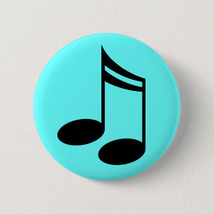 Musikalische Anmerkungs-Musik-Geschenk Button