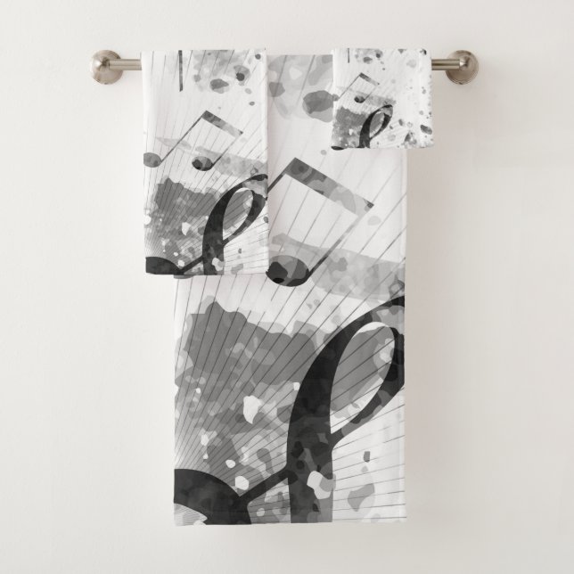 Musikalische Atmosphäre 1 Badhandtuch Set (Insitu)