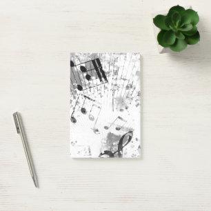 Musikalische Atmosphäre 1 Post-it Klebezettel