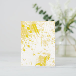 Musikalische Atmosphäre 2 Feiertagspostkarte