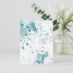 Musikalische Atmosphäre 5 Feiertagspostkarte