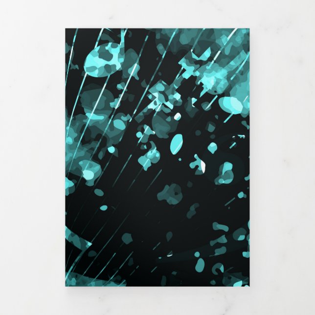 Musikalische Atmosphäre 6 Dreifach Gefaltete Urlaubskarte (Cover)