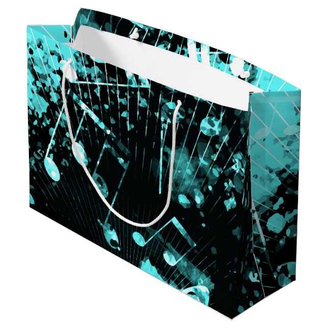 Musikalische Atmosphäre 6 Große Geschenktüte (Rückseite Schrägansicht)