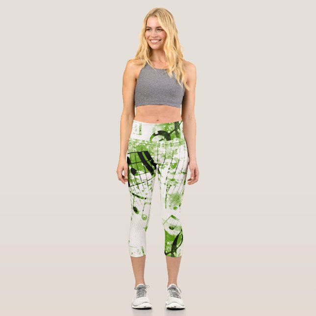 Musikalische Atmosphäre 7 Capri Leggings (Vorderseite)