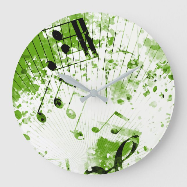 Musikalische Atmosphäre 7 Große Wanduhr (Vorderseite)
