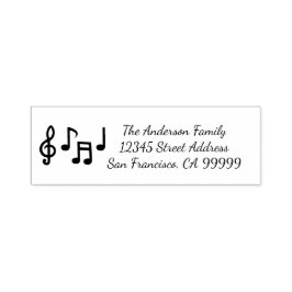 Musikalische Bemerkungen - Briefmarke der selbstfa Permastempel