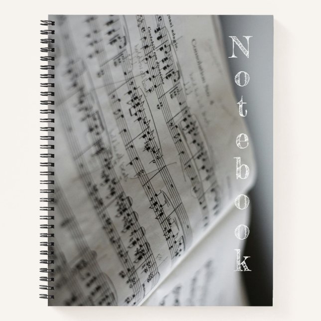 Musikalische Bemerkungen - Ein einfaches Notebook Notizbuch (Vorderseite)
