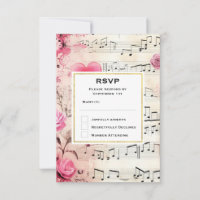 Musikalische Bemerkungen und Rose Vintage Design H