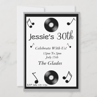 Musikalische Bemerkungen zum Geburtstag Einladunge Einladung