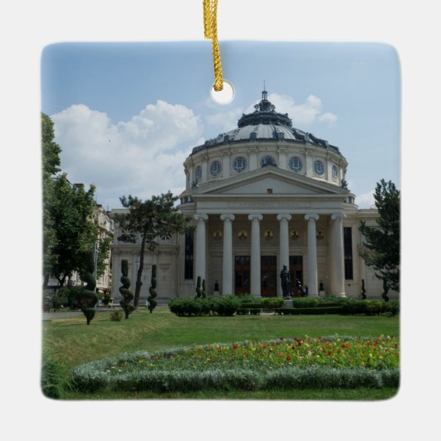 Musikalische Grüße aus Bukarest! Keramik Keramikornament (Vorderseite)