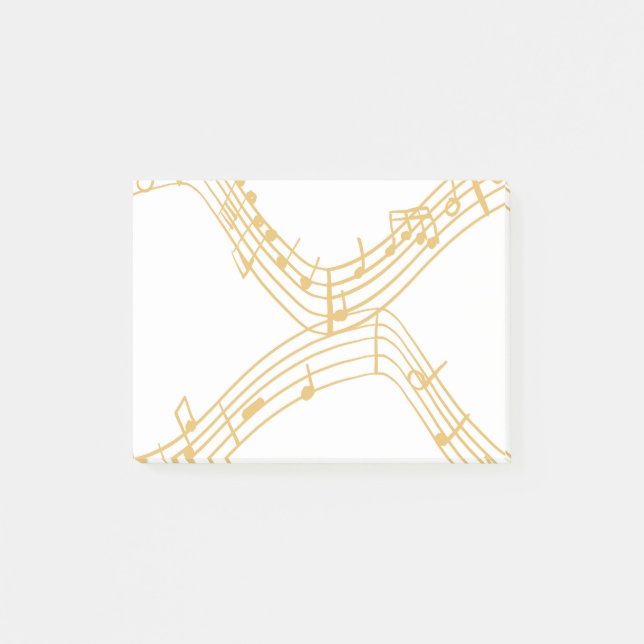 Musikalische Hinweise Post-it Klebezettel (Vorderseite)