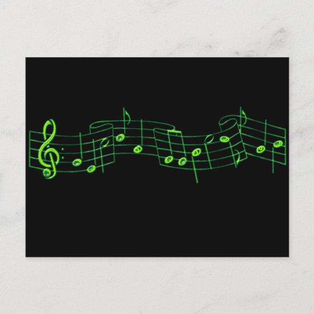 Musikalische Hinweise Postkarte (Vorderseite)