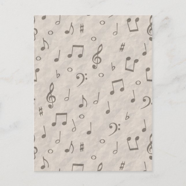 Musikalische Hinweise Postkarte (Vorderseite)