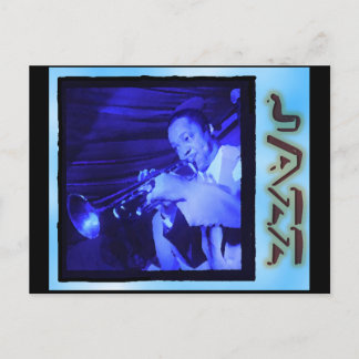 Musikalische Interludien: Vintage Jazz Postkarte