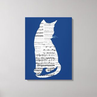 Musikalische Katze Leinwanddruck