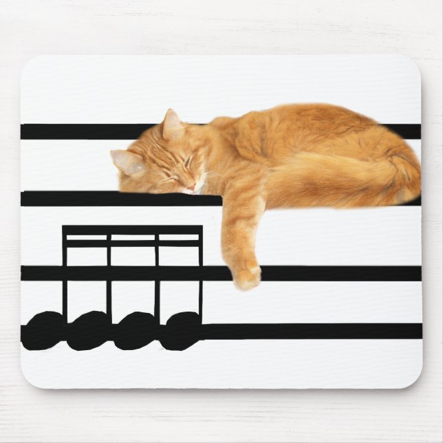 Musikalische Katze Mousepad (Vorne)