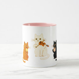Musikalische Katzen Tasse