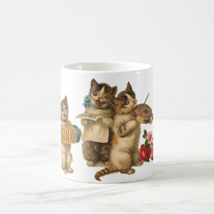 Musikalische Katzen Tasse