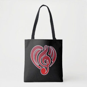 Musikalische Liebesvibrationen Rotes Herz Noten DJ