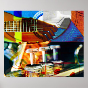 Musikalische Montage Poster